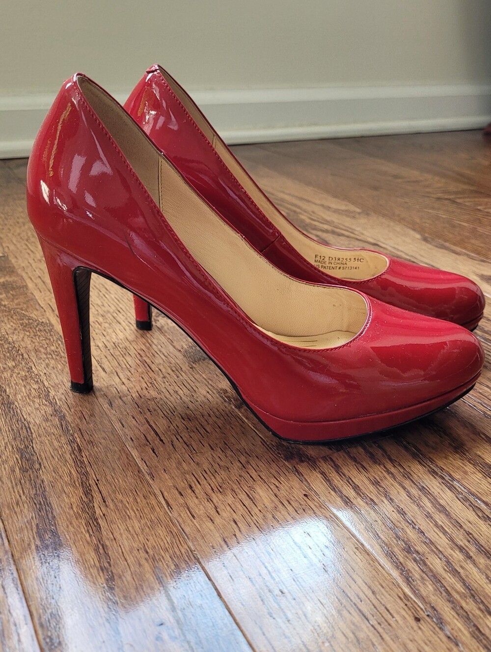 Cole Haan Red Patent High Heel Pumps